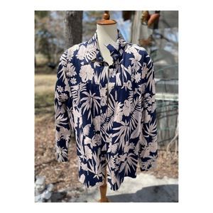 Vintage 80s Mr. Max Floral Light Jacket Blazer Snap Button Sz 3X